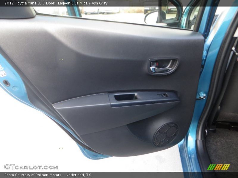 Lagoon Blue Mica / Ash Gray 2012 Toyota Yaris LE 5 Door