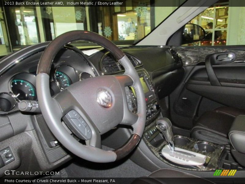 Iridium Metallic / Ebony Leather 2013 Buick Enclave Leather AWD