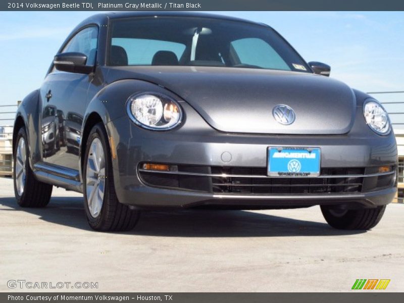 Platinum Gray Metallic / Titan Black 2014 Volkswagen Beetle TDI