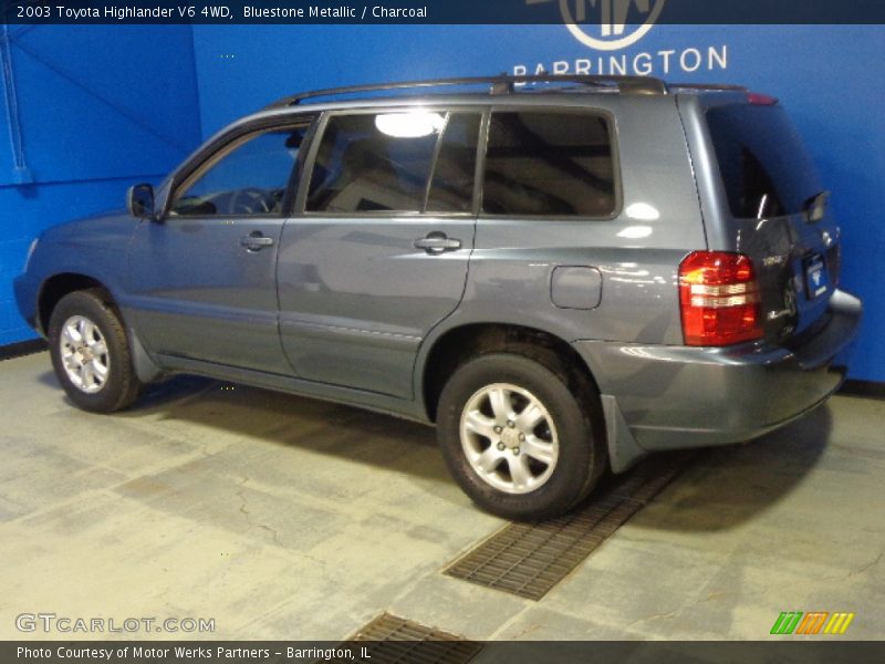 Bluestone Metallic / Charcoal 2003 Toyota Highlander V6 4WD