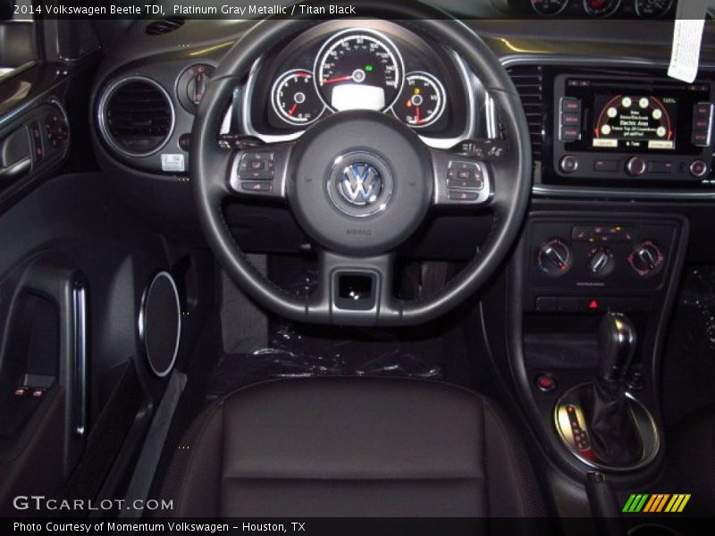 Platinum Gray Metallic / Titan Black 2014 Volkswagen Beetle TDI
