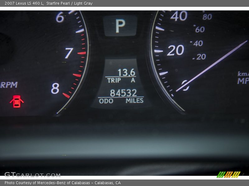 Starfire Pearl / Light Gray 2007 Lexus LS 460 L
