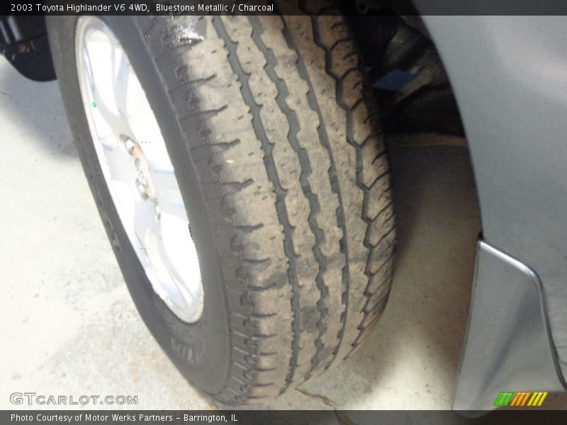 Bluestone Metallic / Charcoal 2003 Toyota Highlander V6 4WD
