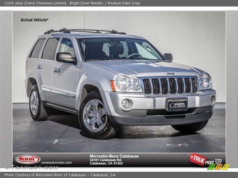 Bright Silver Metallic / Medium Slate Gray 2006 Jeep Grand Cherokee Limited