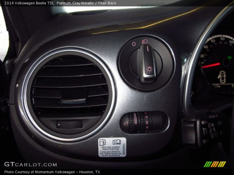 Platinum Gray Metallic / Titan Black 2014 Volkswagen Beetle TDI