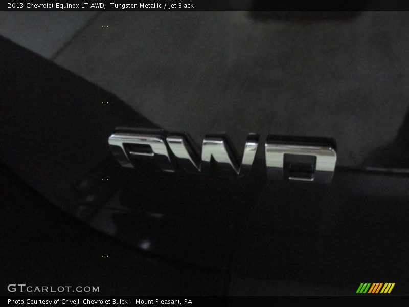 Tungsten Metallic / Jet Black 2013 Chevrolet Equinox LT AWD
