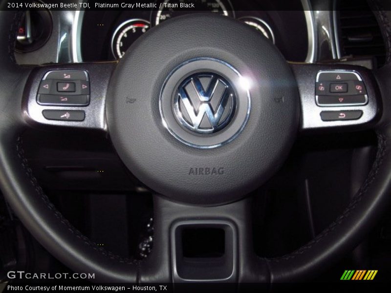 Platinum Gray Metallic / Titan Black 2014 Volkswagen Beetle TDI