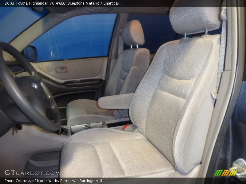 Bluestone Metallic / Charcoal 2003 Toyota Highlander V6 4WD