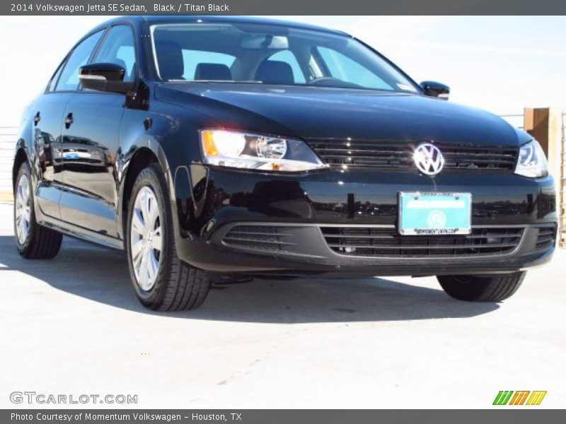 Black / Titan Black 2014 Volkswagen Jetta SE Sedan