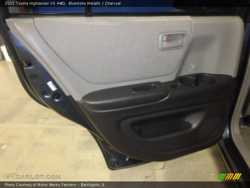 Bluestone Metallic / Charcoal 2003 Toyota Highlander V6 4WD