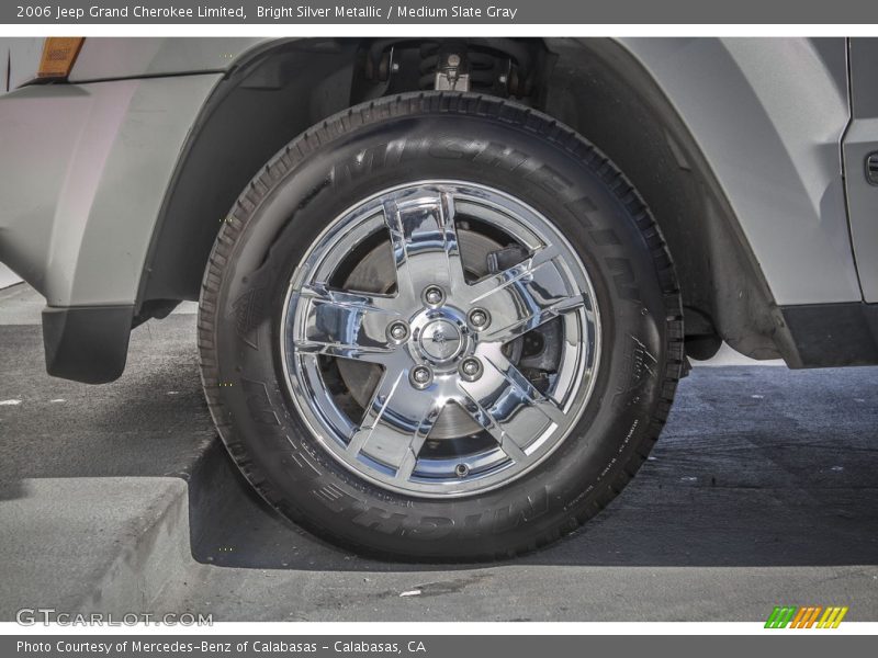 Bright Silver Metallic / Medium Slate Gray 2006 Jeep Grand Cherokee Limited