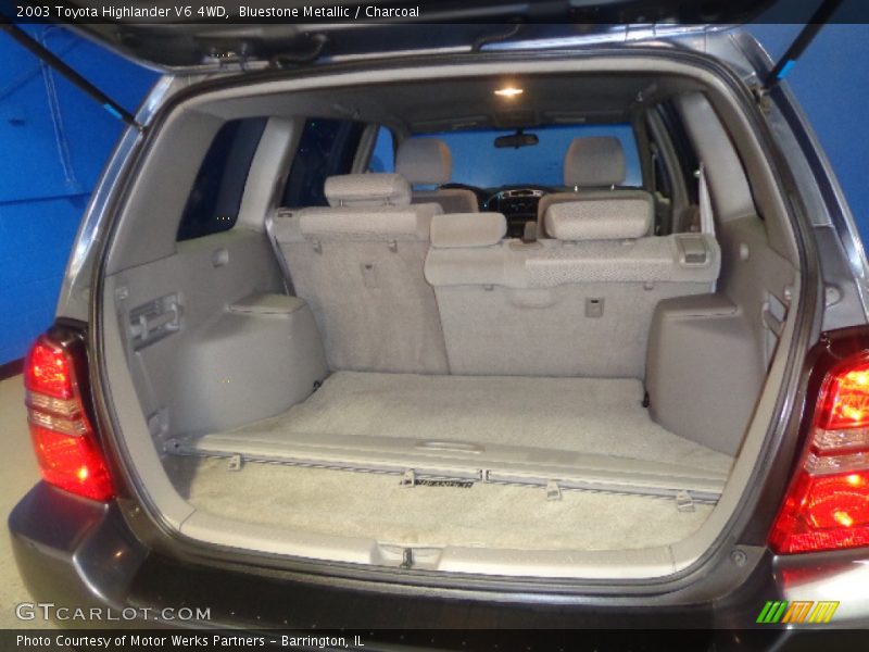 Bluestone Metallic / Charcoal 2003 Toyota Highlander V6 4WD