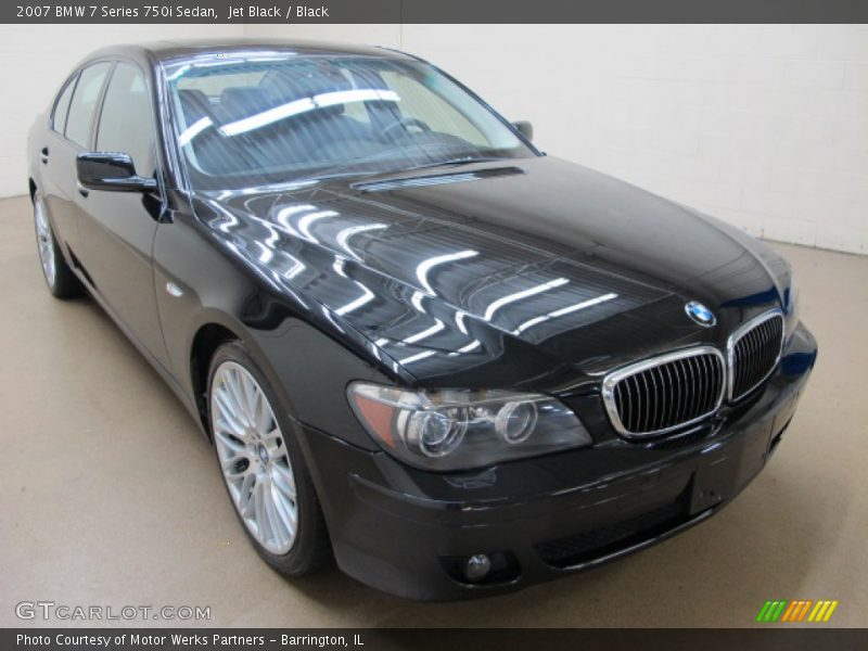 Jet Black / Black 2007 BMW 7 Series 750i Sedan