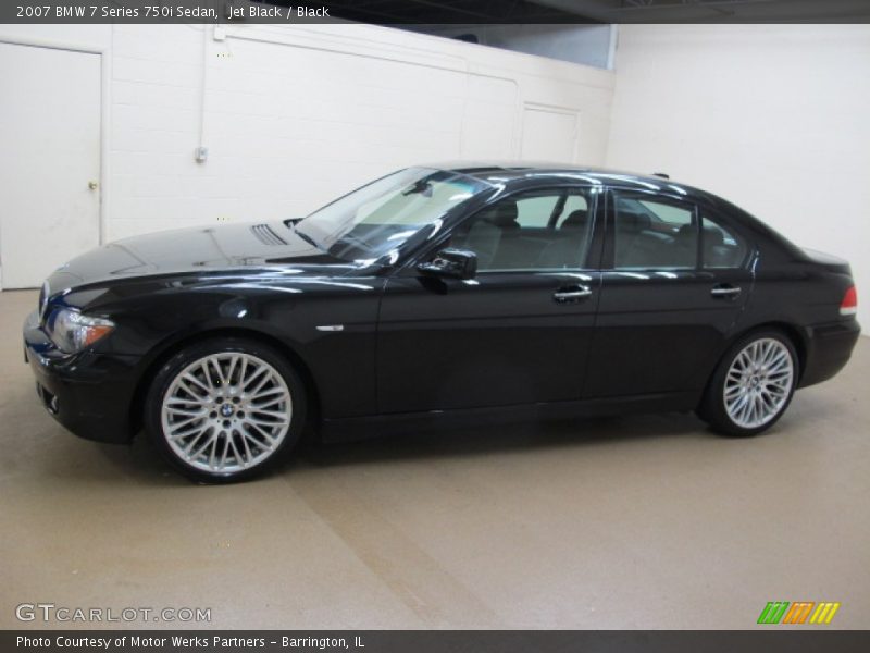 Jet Black / Black 2007 BMW 7 Series 750i Sedan