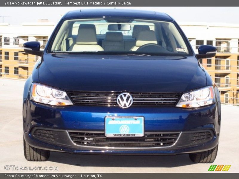 Tempest Blue Metallic / Cornsilk Beige 2014 Volkswagen Jetta SE Sedan