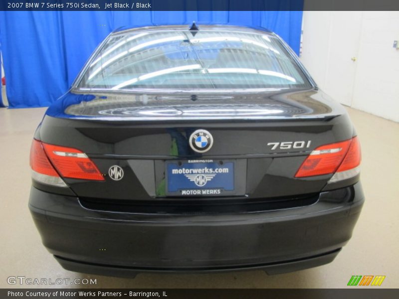 Jet Black / Black 2007 BMW 7 Series 750i Sedan