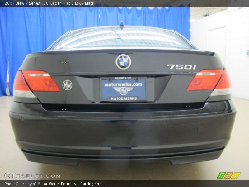 Jet Black / Black 2007 BMW 7 Series 750i Sedan