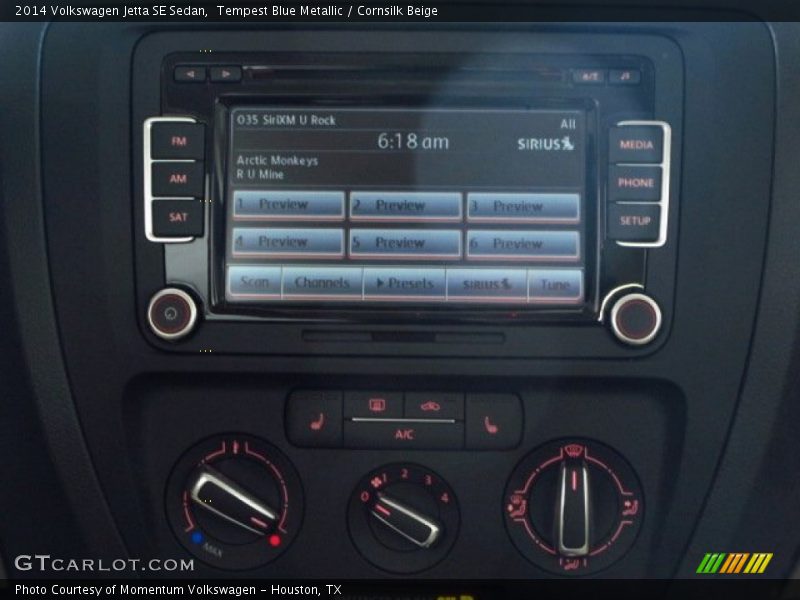 Tempest Blue Metallic / Cornsilk Beige 2014 Volkswagen Jetta SE Sedan