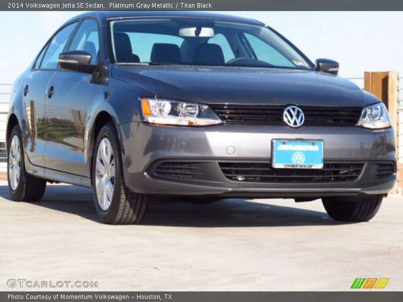 Platinum Gray Metallic / Titan Black 2014 Volkswagen Jetta SE Sedan