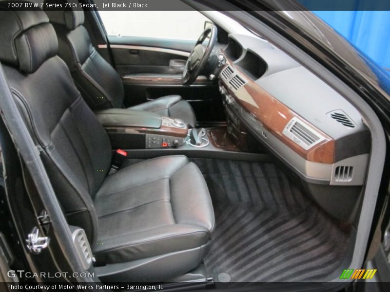 Jet Black / Black 2007 BMW 7 Series 750i Sedan