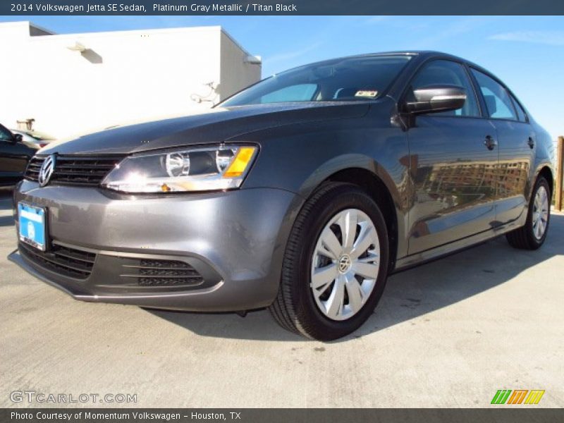 Platinum Gray Metallic / Titan Black 2014 Volkswagen Jetta SE Sedan