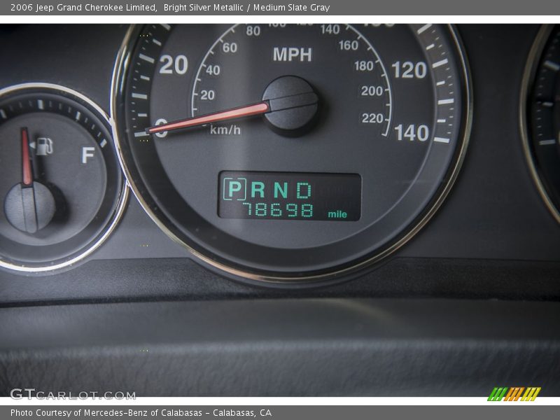 Bright Silver Metallic / Medium Slate Gray 2006 Jeep Grand Cherokee Limited