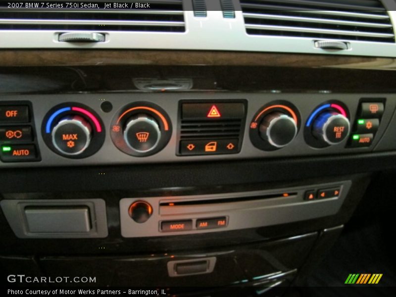 Jet Black / Black 2007 BMW 7 Series 750i Sedan