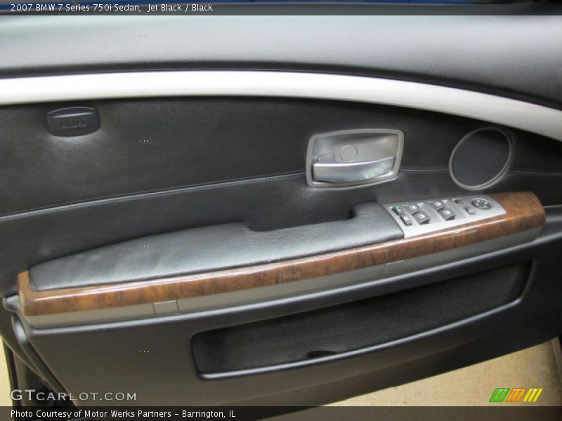 Jet Black / Black 2007 BMW 7 Series 750i Sedan