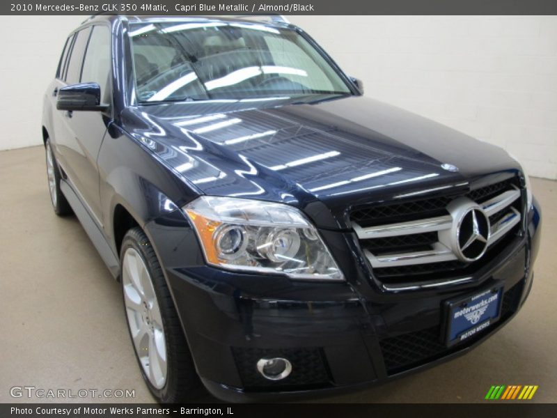 Capri Blue Metallic / Almond/Black 2010 Mercedes-Benz GLK 350 4Matic