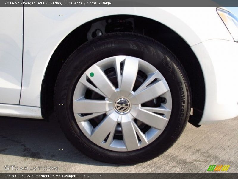 Pure White / Cornsilk Beige 2014 Volkswagen Jetta SE Sedan