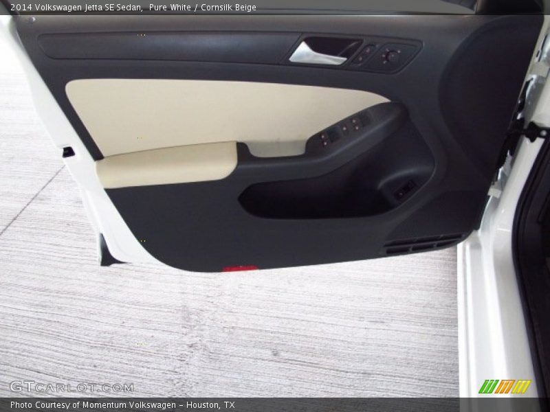 Pure White / Cornsilk Beige 2014 Volkswagen Jetta SE Sedan