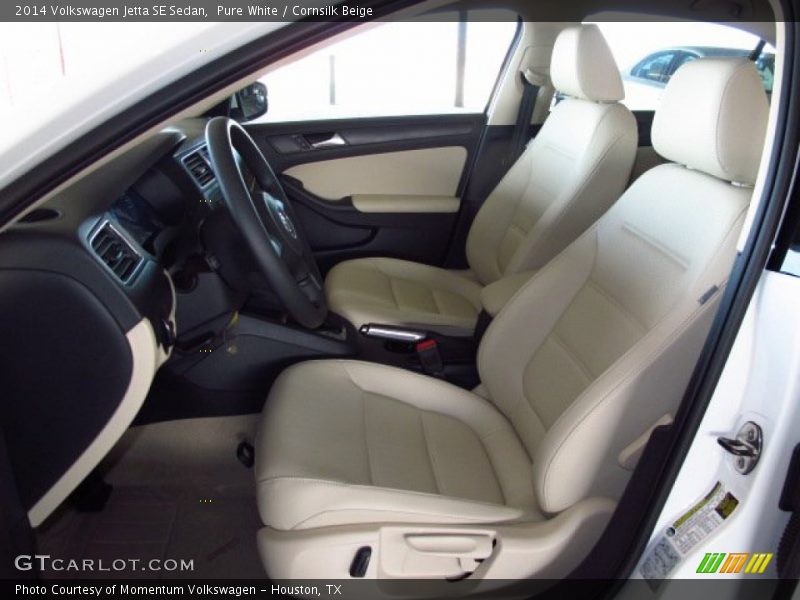 Pure White / Cornsilk Beige 2014 Volkswagen Jetta SE Sedan