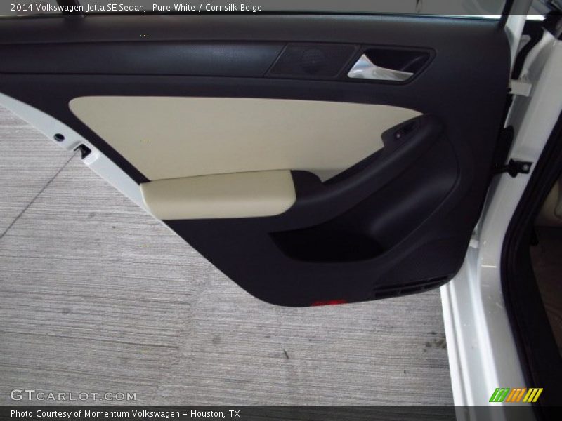 Pure White / Cornsilk Beige 2014 Volkswagen Jetta SE Sedan