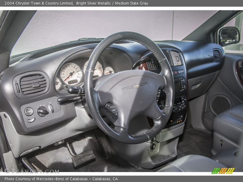 Bright Silver Metallic / Medium Slate Gray 2004 Chrysler Town & Country Limited