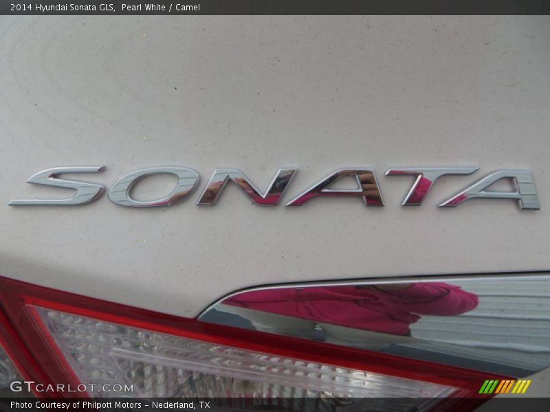 Pearl White / Camel 2014 Hyundai Sonata GLS