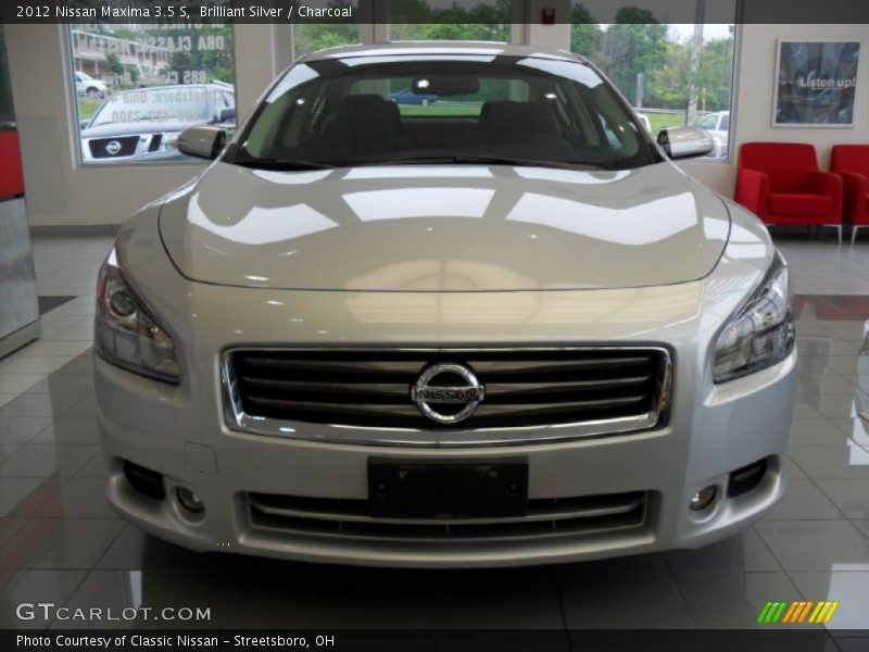 Brilliant Silver / Charcoal 2012 Nissan Maxima 3.5 S