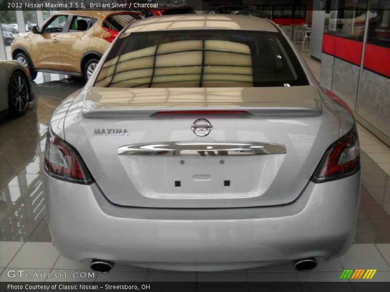 Brilliant Silver / Charcoal 2012 Nissan Maxima 3.5 S