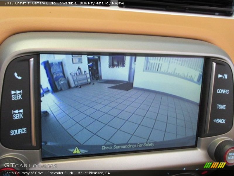 Blue Ray Metallic / Mojave 2013 Chevrolet Camaro LT/RS Convertible