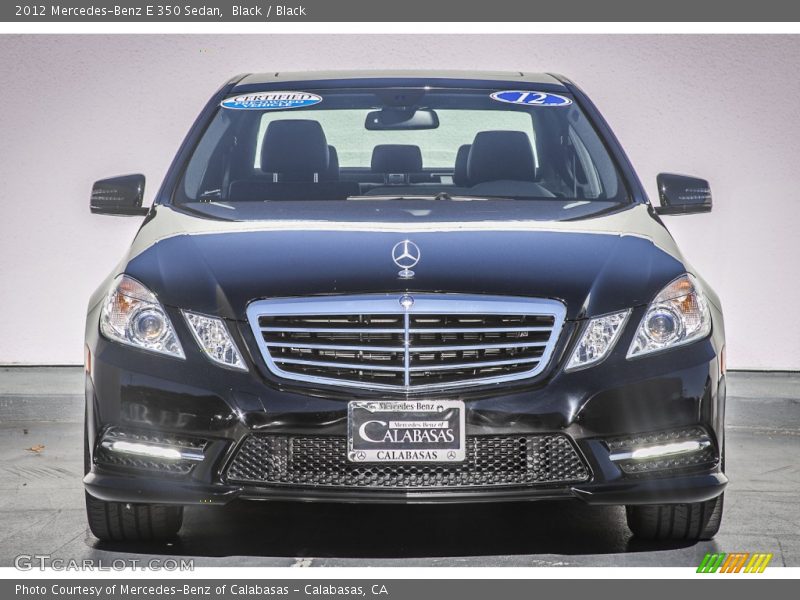 Black / Black 2012 Mercedes-Benz E 350 Sedan
