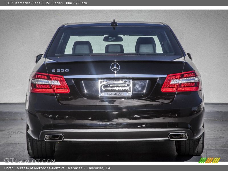 Black / Black 2012 Mercedes-Benz E 350 Sedan