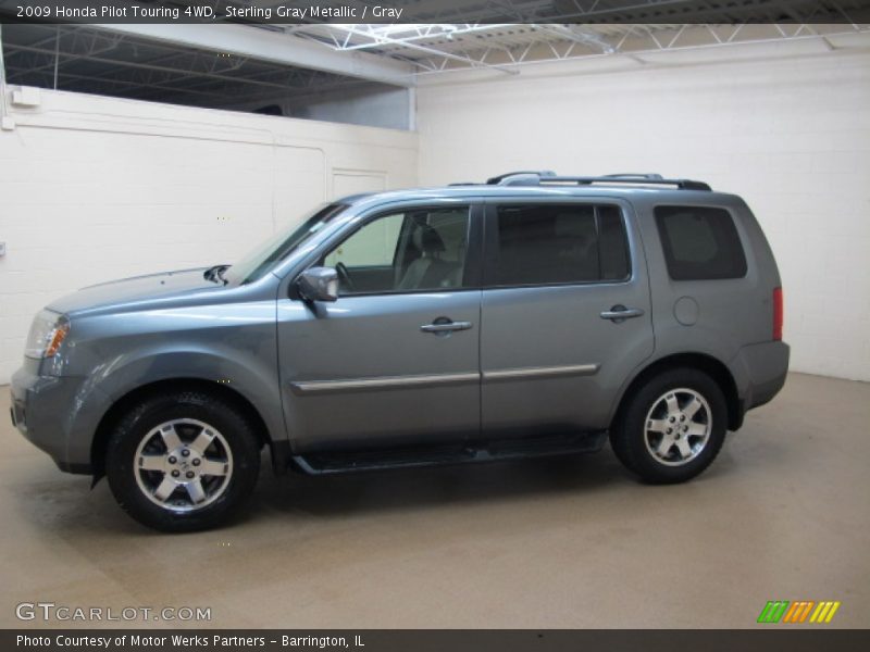 Sterling Gray Metallic / Gray 2009 Honda Pilot Touring 4WD