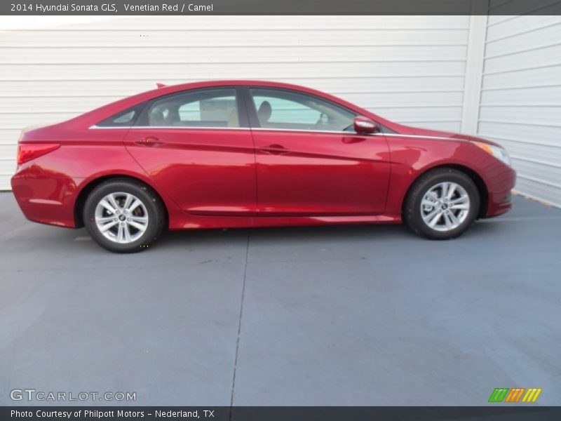 Venetian Red / Camel 2014 Hyundai Sonata GLS