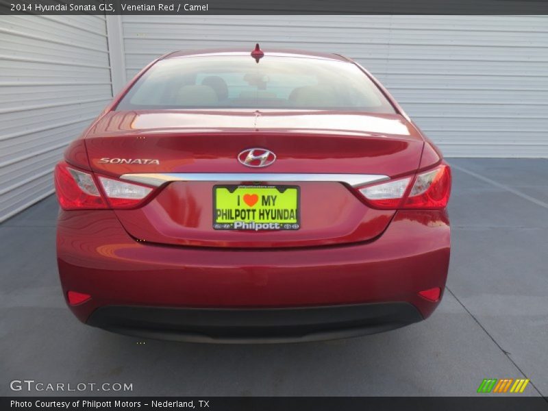 Venetian Red / Camel 2014 Hyundai Sonata GLS