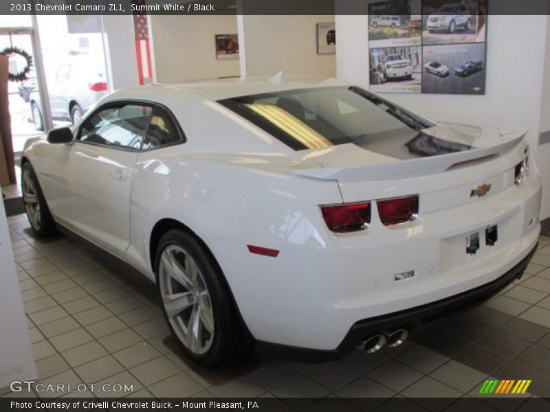 Summit White / Black 2013 Chevrolet Camaro ZL1