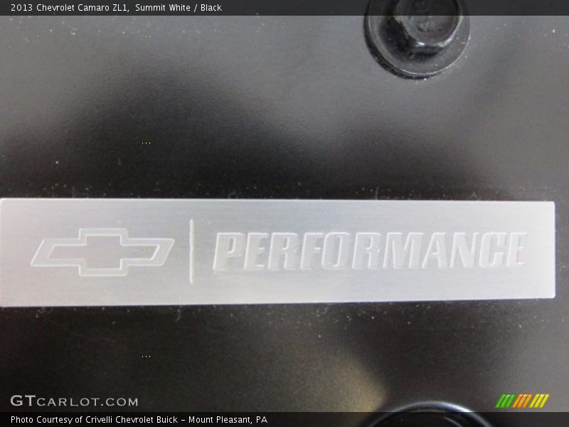 Summit White / Black 2013 Chevrolet Camaro ZL1
