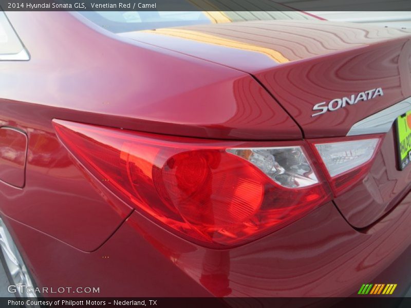 Venetian Red / Camel 2014 Hyundai Sonata GLS