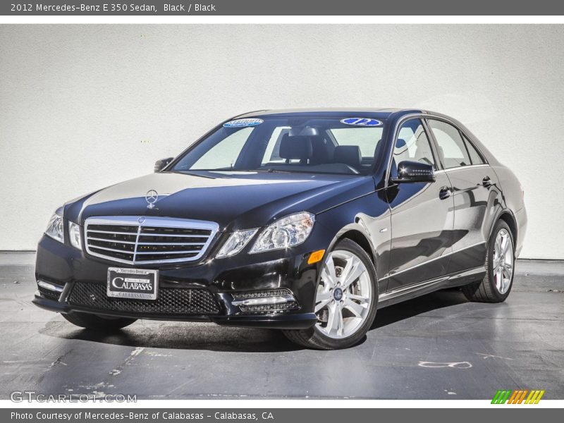 Black / Black 2012 Mercedes-Benz E 350 Sedan