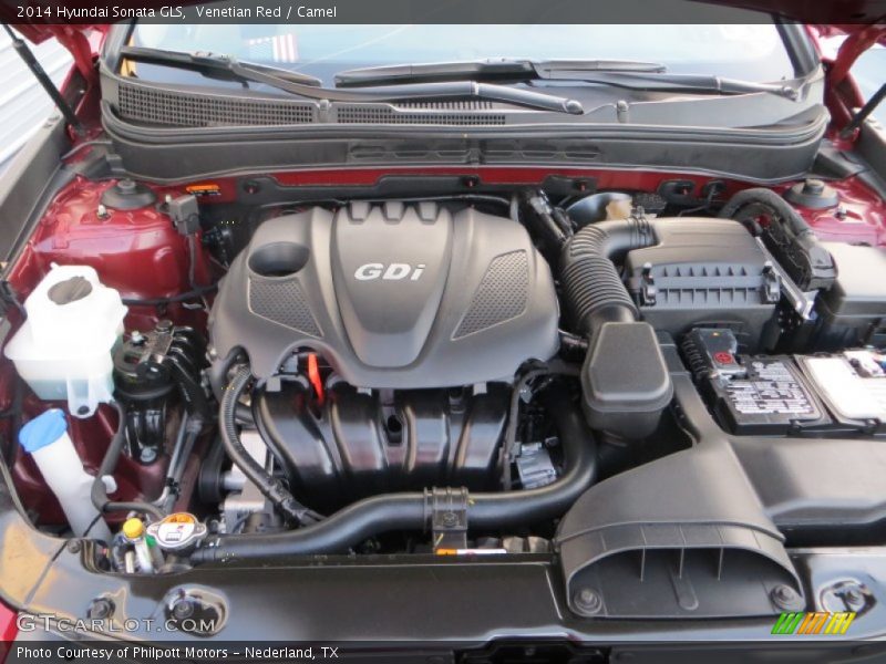 Venetian Red / Camel 2014 Hyundai Sonata GLS
