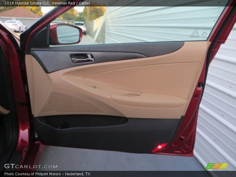 Venetian Red / Camel 2014 Hyundai Sonata GLS