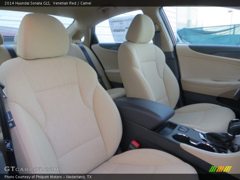 Venetian Red / Camel 2014 Hyundai Sonata GLS